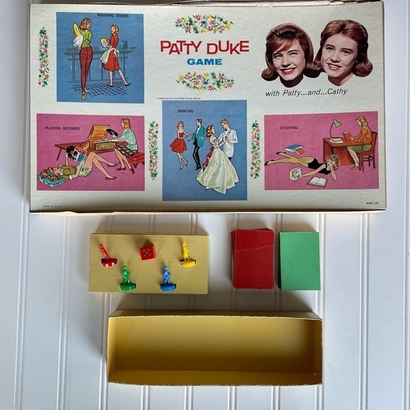 Milton Bradley Patty Duke Show Game Board 1963 Vintage Rare collectible #4211 - Picture 5 of 10